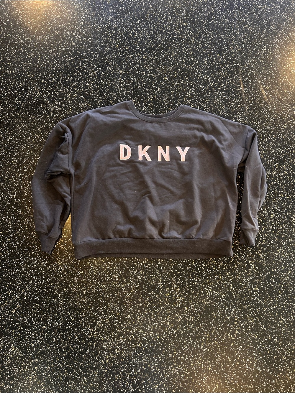 DKNY Grey Sweatshirt with Pink Logo